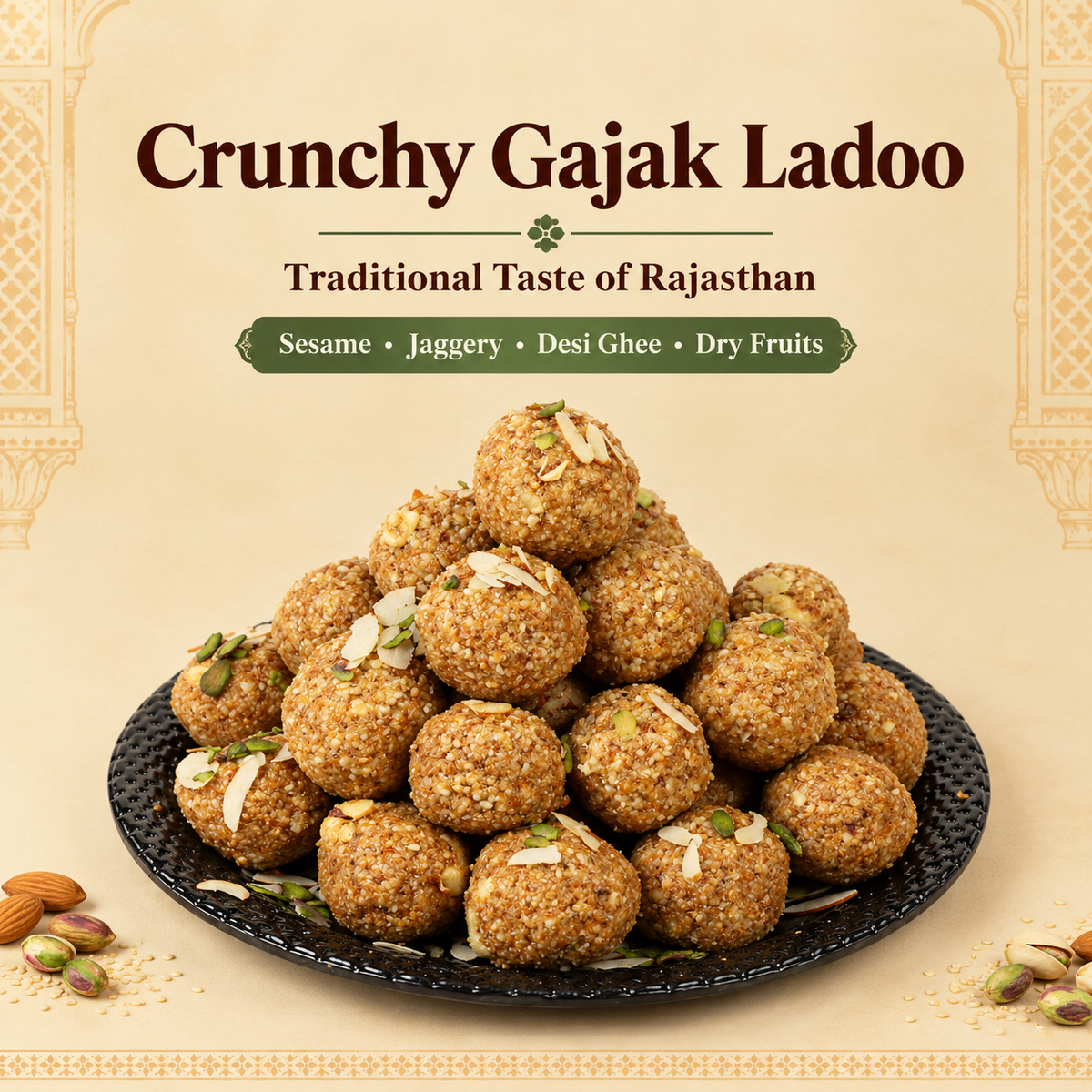 Crunchy Gajak Ladoo